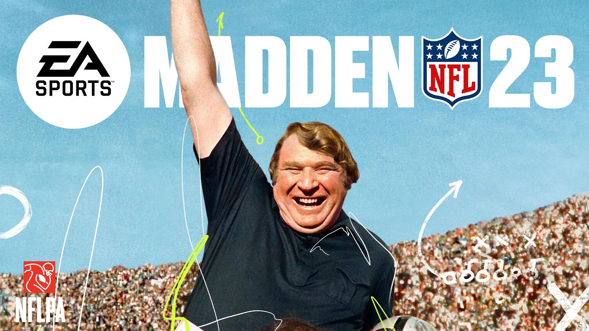 Madden NFL 23 title screen for Playstation 5