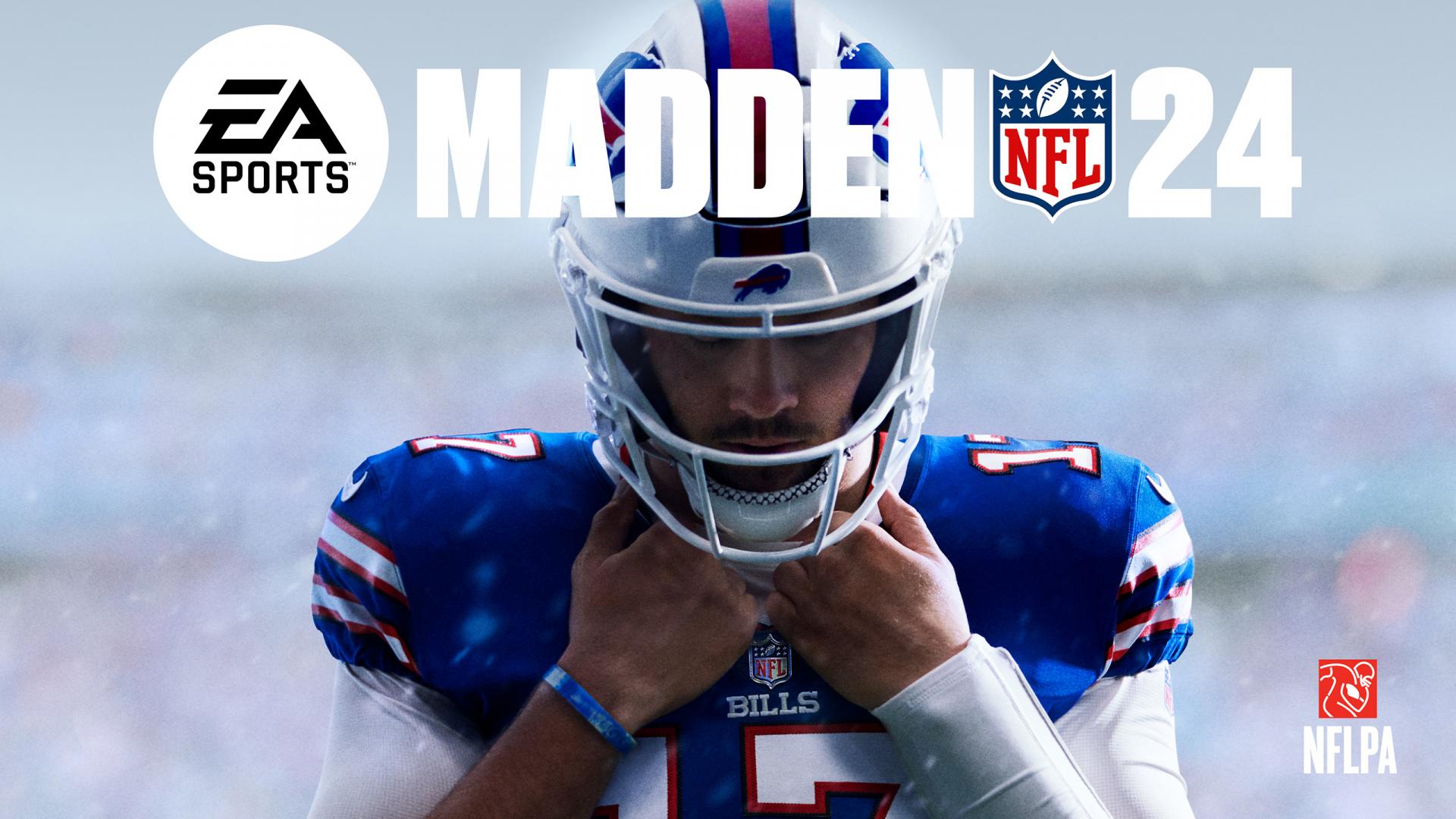 Madden NFL 24 title screen for Playstation 5