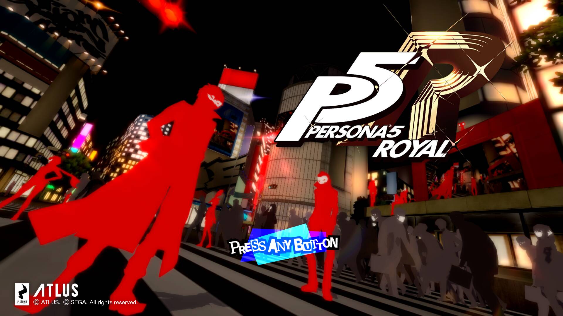 Persona 5 Royal title screen for Playstation 5