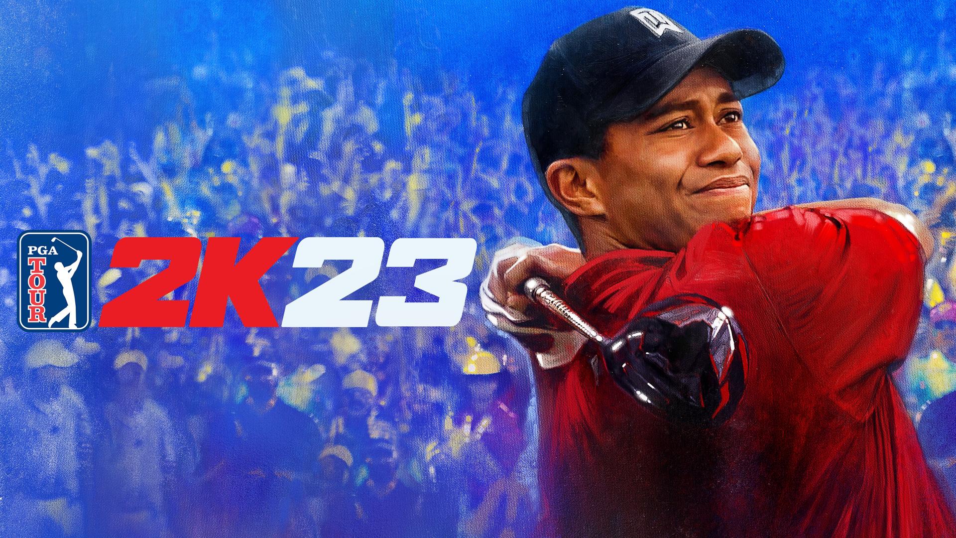 PGA Tour 2K23 title screen for Playstation 5