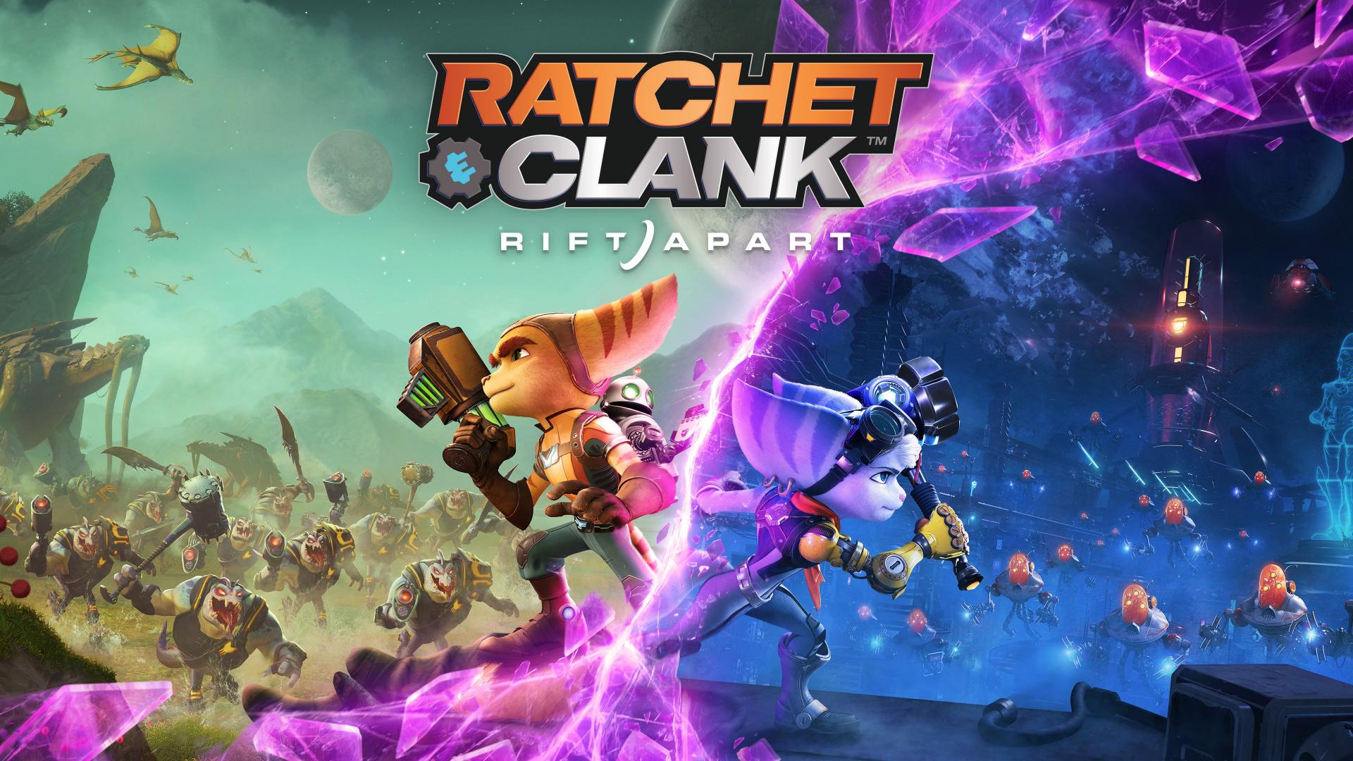 Ratchet & Clank: Rift Apart title screen for Playstation 5