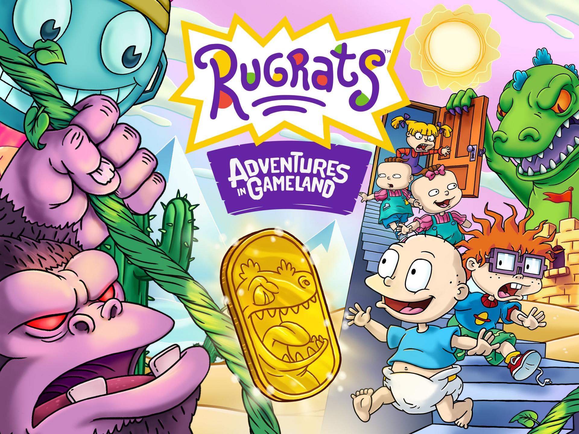 Rugrats: Adventures In Gameland title screen for Playstation 5