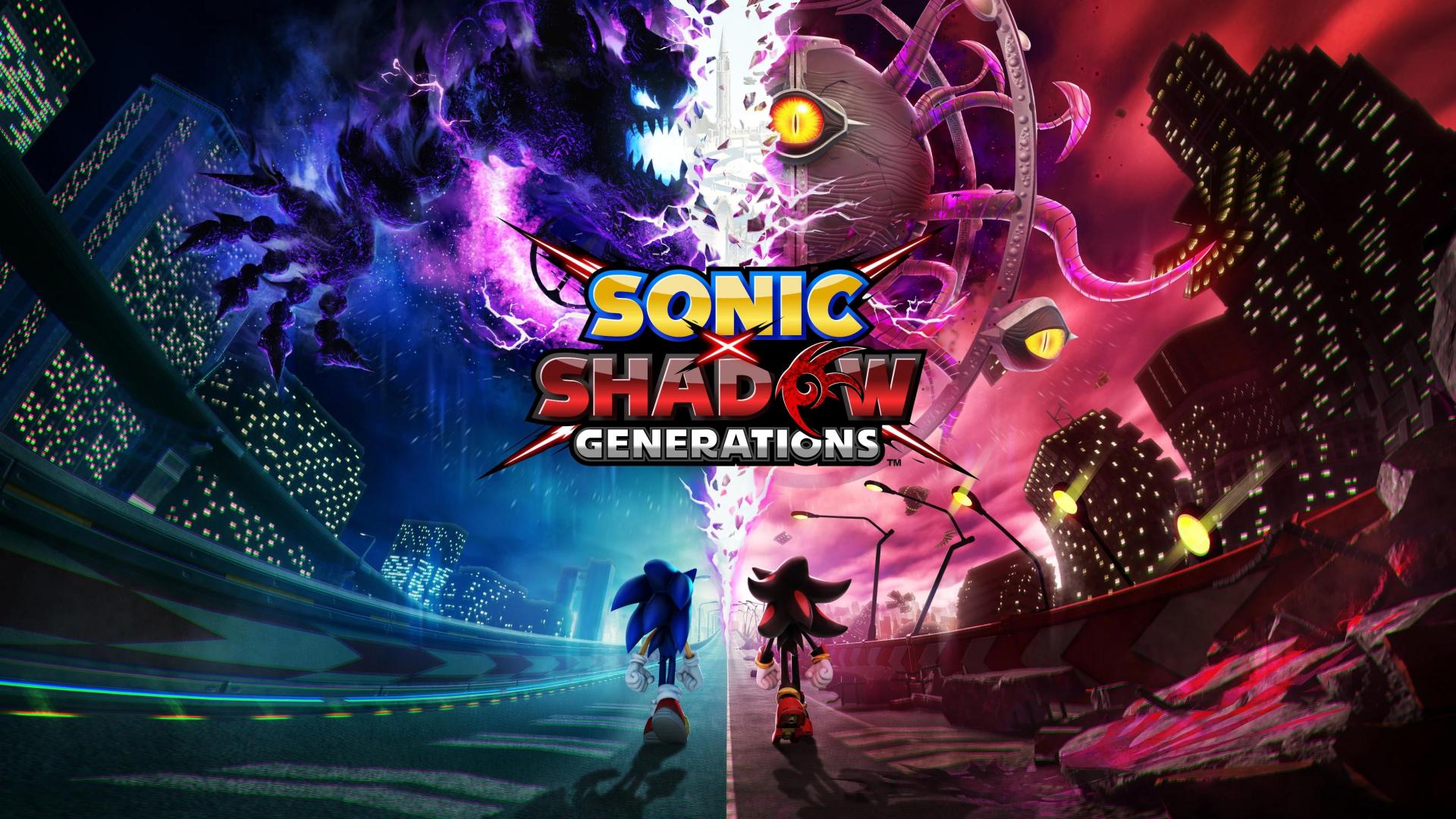 Sonic X Shadow Generations title screen for Playstation 5