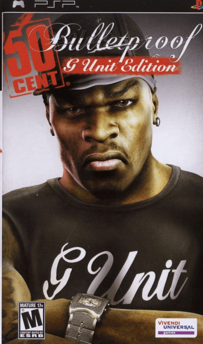 50 Cent: Bulletproof G-Unit Edition box art for PSP