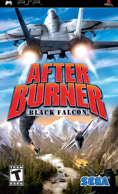 After Burner Black Falcon box art for PSP