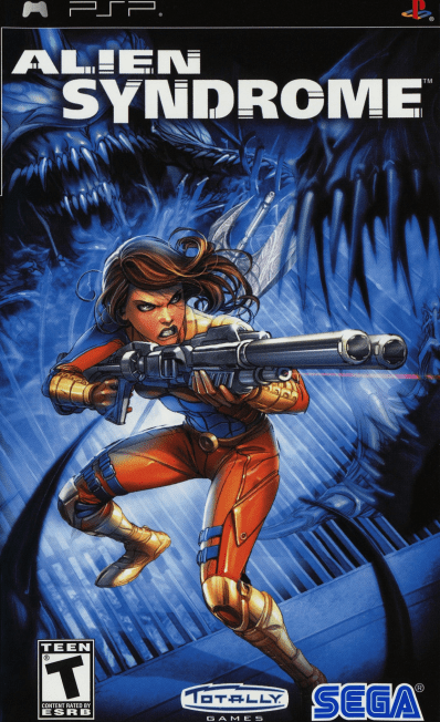 Alien Syndrome box art for PSP