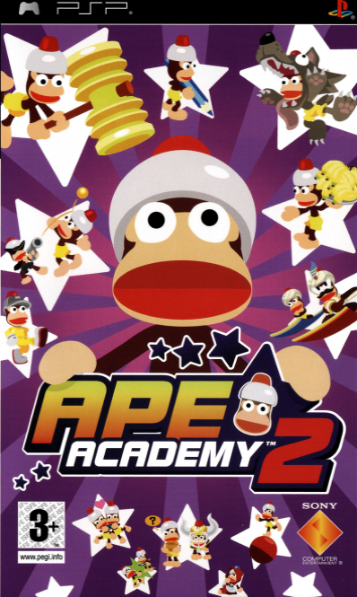 Ape Academy 2 box art for PSP