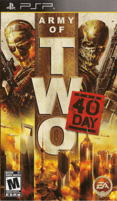 Army of Two: The 40th Day box art for PSP