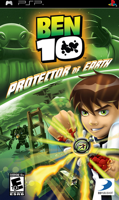Ben 10: Protector of Earth box art for PSP