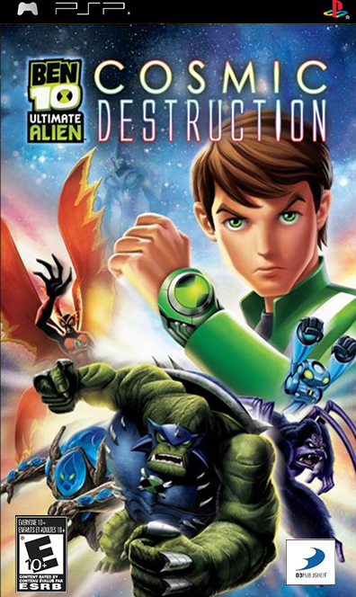 Ben 10: Ultimate Alien Cosmic Destruction box art for PSP