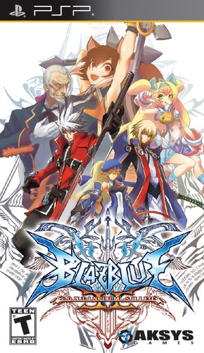 BlazBlue: Continuum Shift II box art for PSP