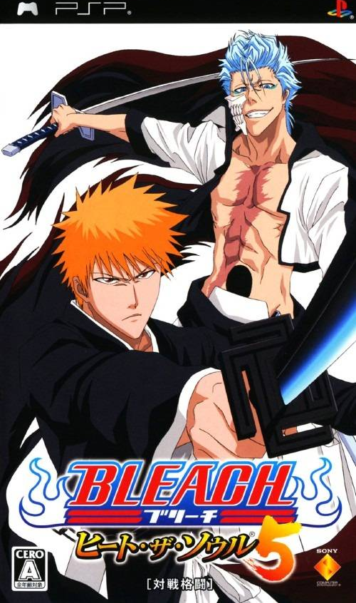 Bleach: Heat the Soul 5 box art for PSP