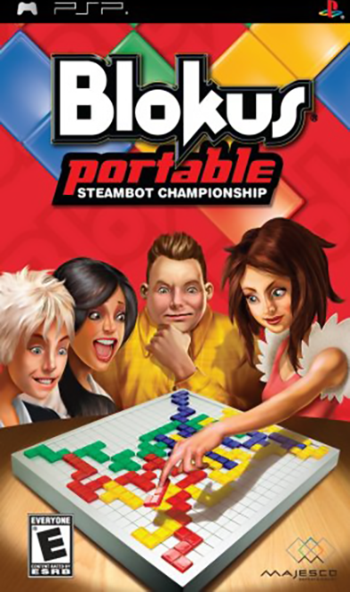Blokus Portable: Steambot Championship box art for PSP
