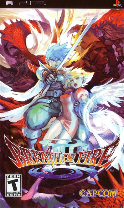 Breath of Fire 3 box art for PSP