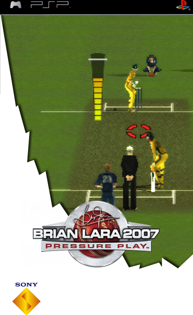 Brian Lara 2007 Pressure Play box art for PSP