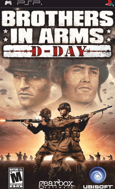 Brothers in Arms: D-Day box art for PSP