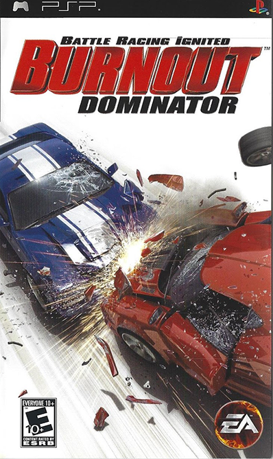 Burnout Dominator box art for PSP