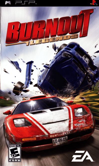 Burnout Legends box art for PSP