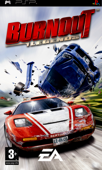 Burnout Legends [Essentials] box art for PSP