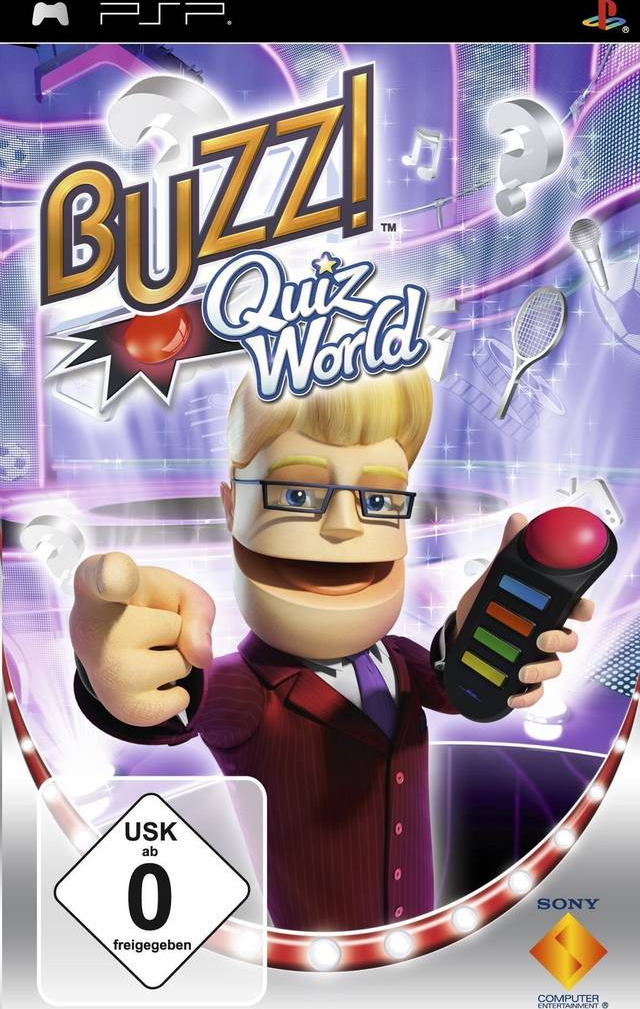 Buzz: Quiz World box art for PSP