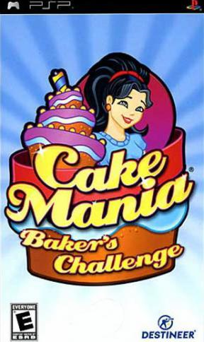 Cake Mania Baker's Challenge box art for PSP