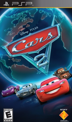 Cars 2 box art for PSP