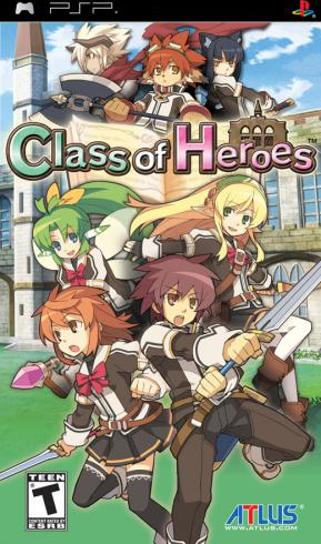 Class of Heroes box art for PSP