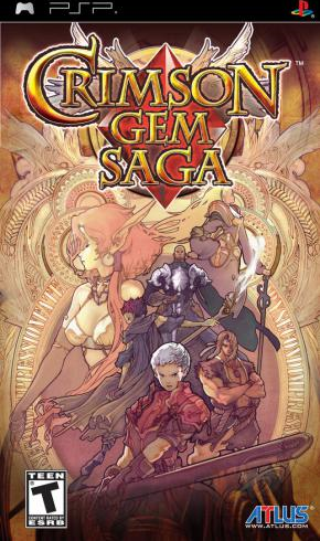 Crimson Gem Saga box art for PSP