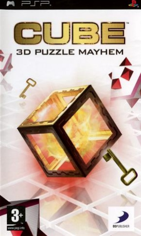 Cube: 3D Puzzle Mayhem box art for PSP