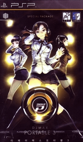DJ Max Portable 3 box art for PSP