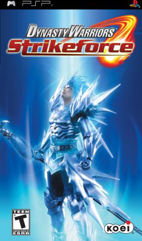 Dynasty Warriors: Strikeforce box art for PSP