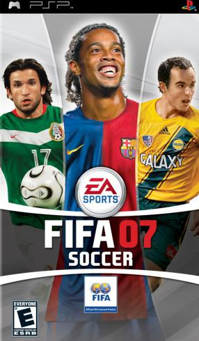 FIFA 07 box art for PSP