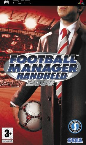 Football Manager Handheld 2008 box art for PSP