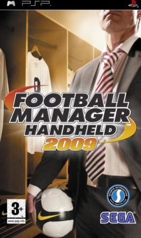 Football Manager Handheld 2009 box art for PSP