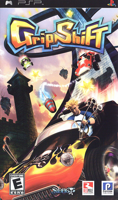 GripShift box art for PSP