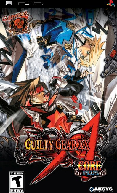 Guilty Gear XX Accent Core Plus box art for PSP