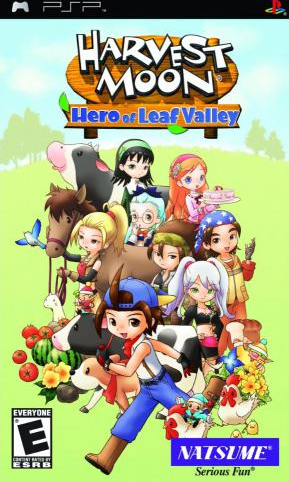 Harvest Moon: Hero of Leaf Valley box art for PSP