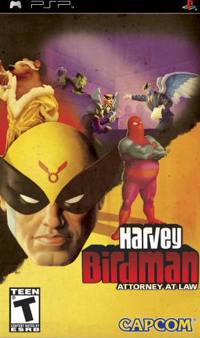 Harvey Birdman Attorney at Law box art for PSP