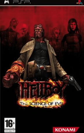 Hellboy: The Science of Evil box art for PSP