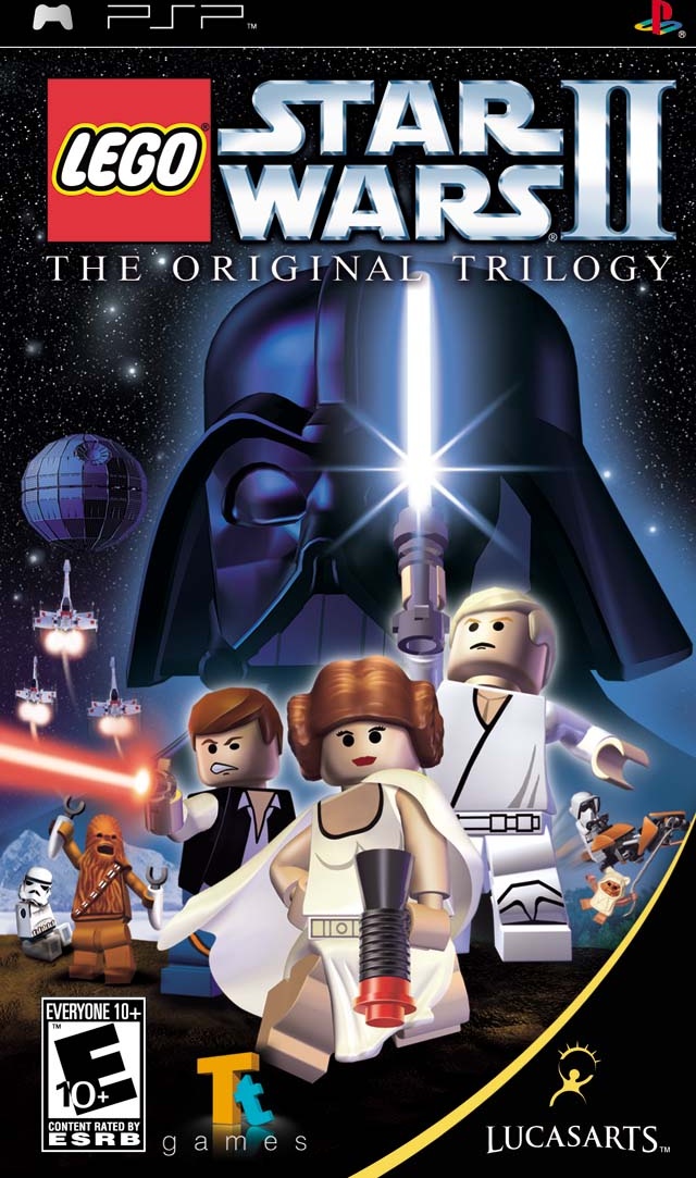 LEGO Star Wars II Original Trilogy box art for PSP