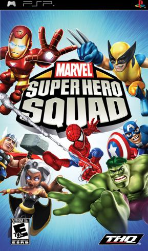 Marvel Super Hero Squad box art for PSP