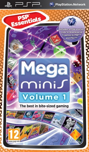 Mega Minis Volume 1 box art for PSP