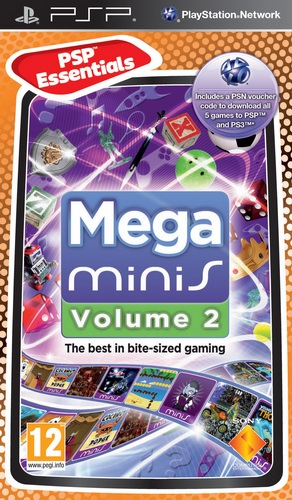 Mega Minis Volume 2 box art for PSP