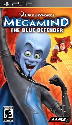 MegaMind: The Blue Defender box art for PSP