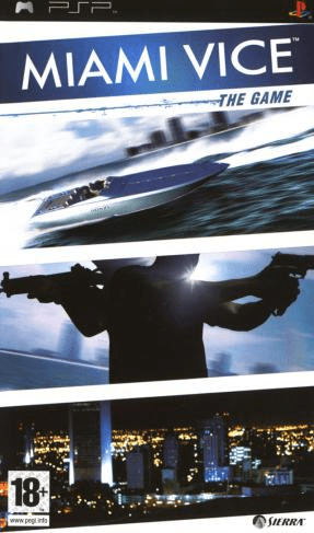 Miami Vice: The Game box art for PSP