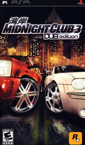 Midnight Club 3 Dub Edition box art for PSP