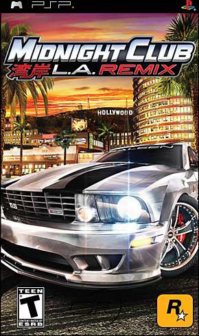 Midnight Club LA Remix box art for PSP