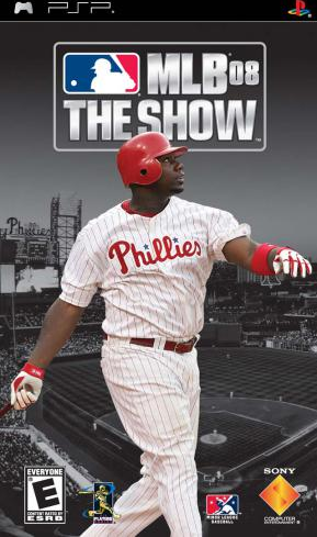 MLB 08 The Show box art for PSP