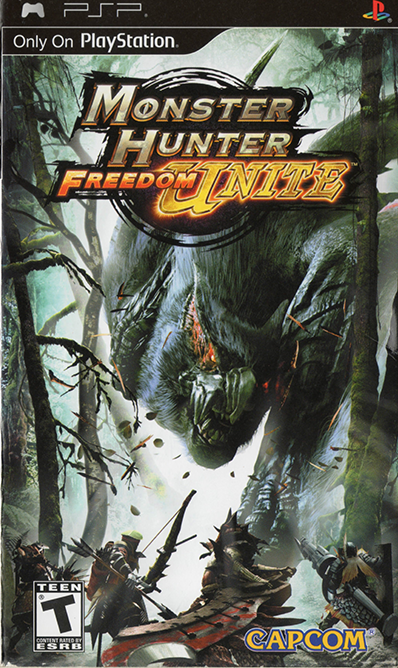 Monster Hunter Freedom Unite box art for PSP