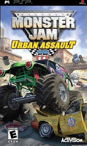Monster Jam Urban Assault box art for PSP